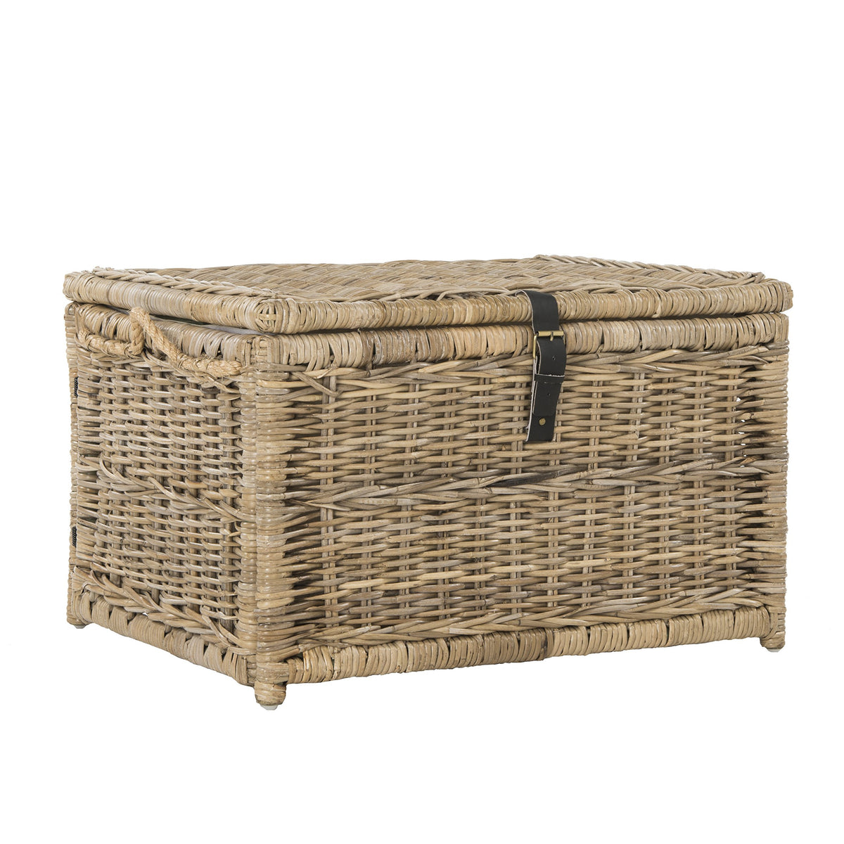 Collapsible Wicker Storage Trunk