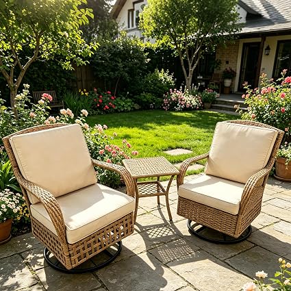 3-Piece Outdoor Rattan Patio Set