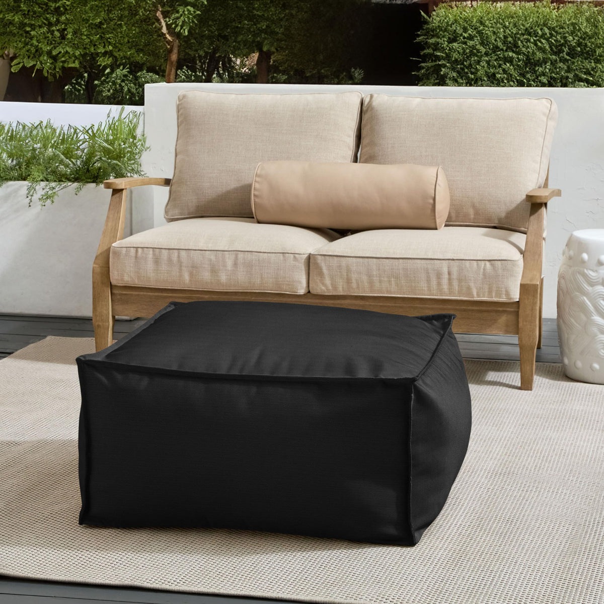 Square Outdoor Pouf Ottoman