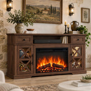 Farmhouse Fireplace TV Stand