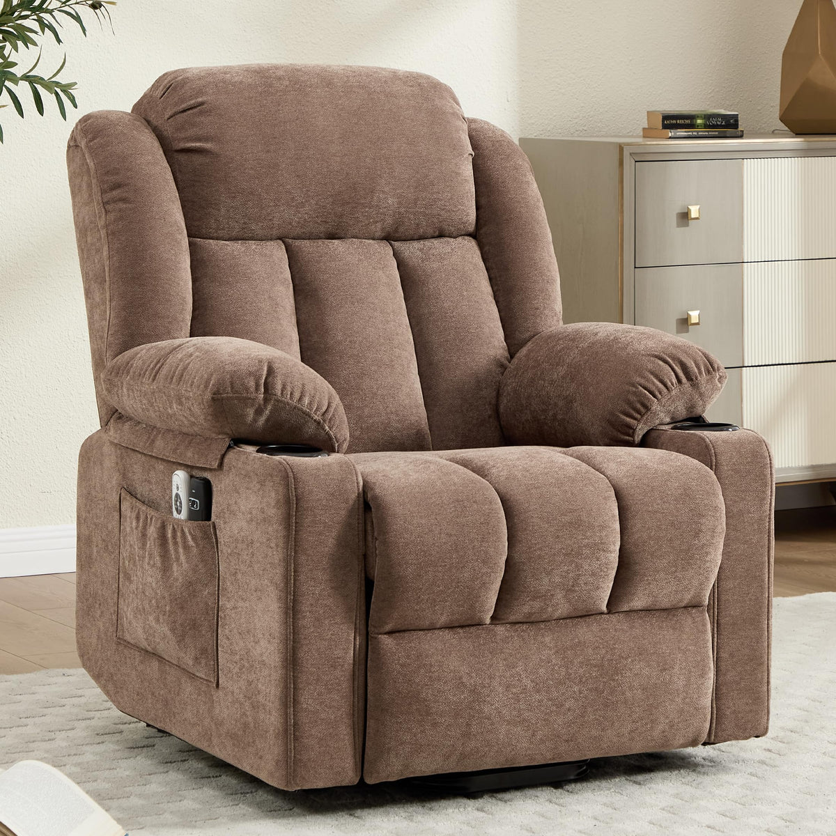 Ketaiyou Power Lift Recliner Chair with Massage and Heat for Elderly