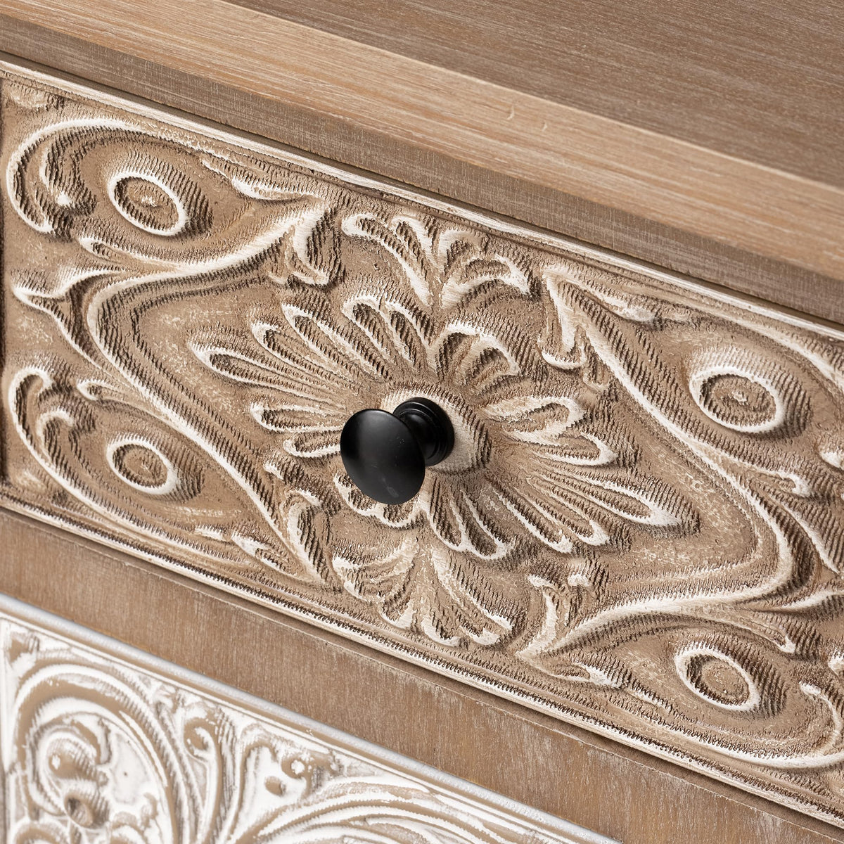 8-Drawer Boho Accent Cabinet