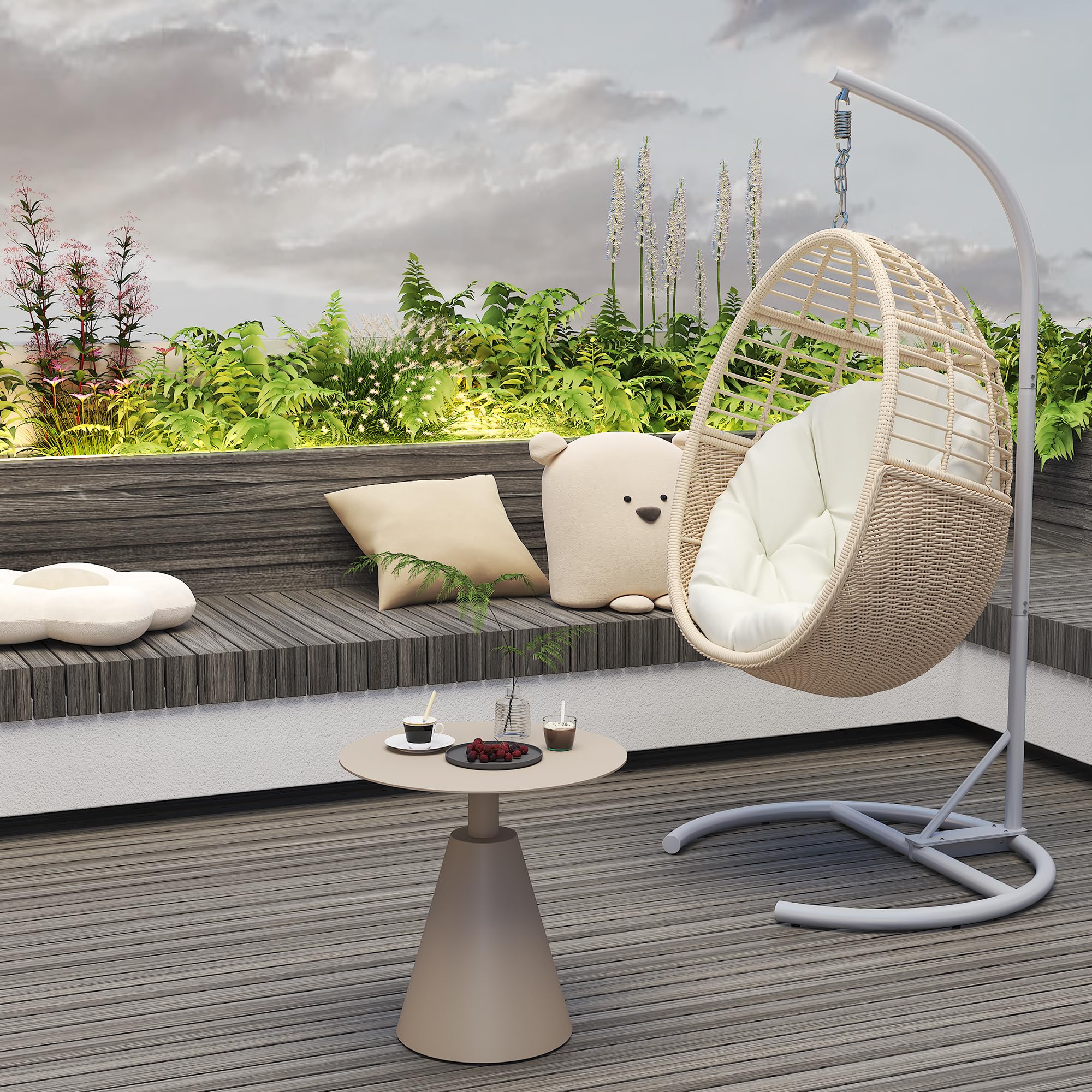 Round Aluminum Side Table