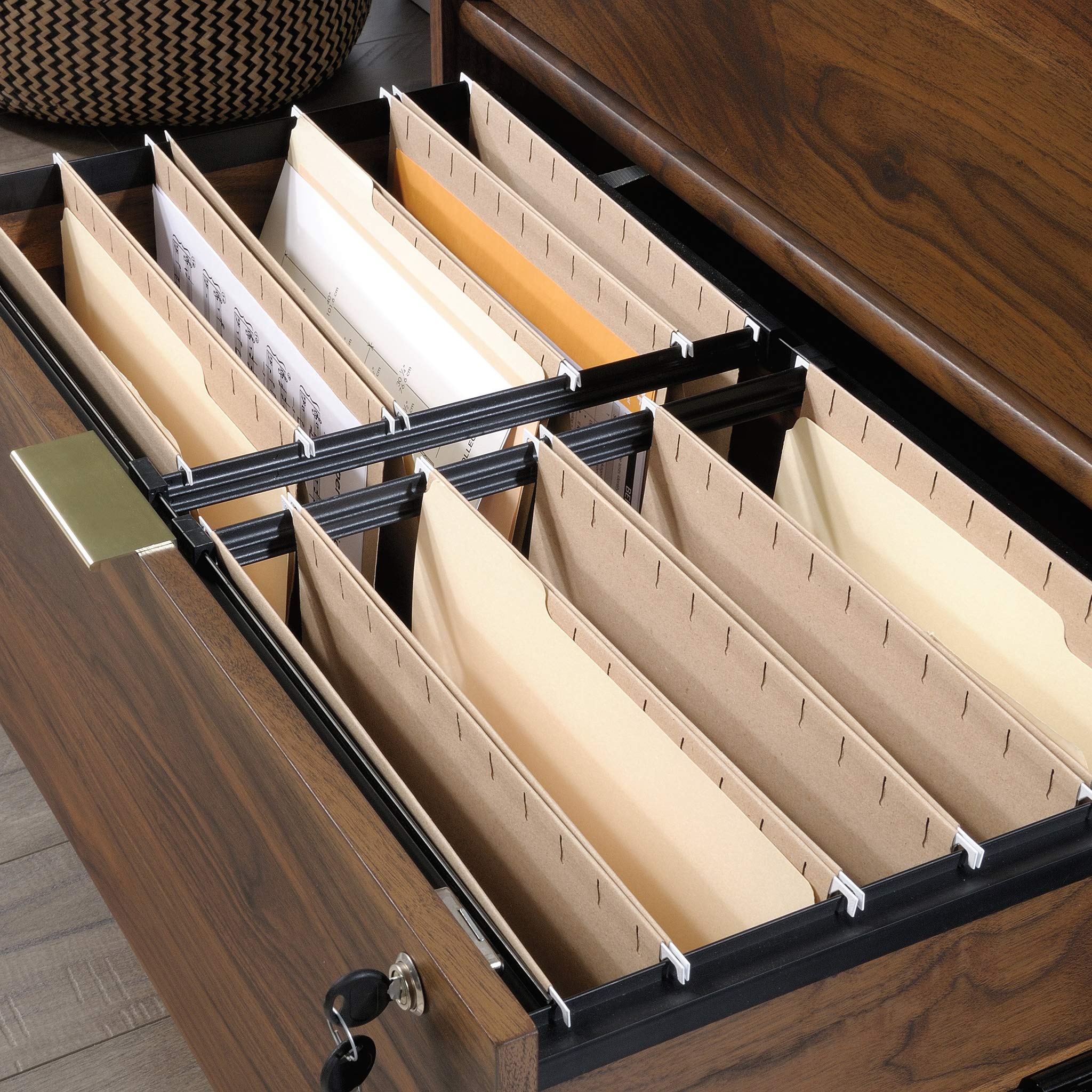 2-Drawer Lateral File Cabinet with Lock