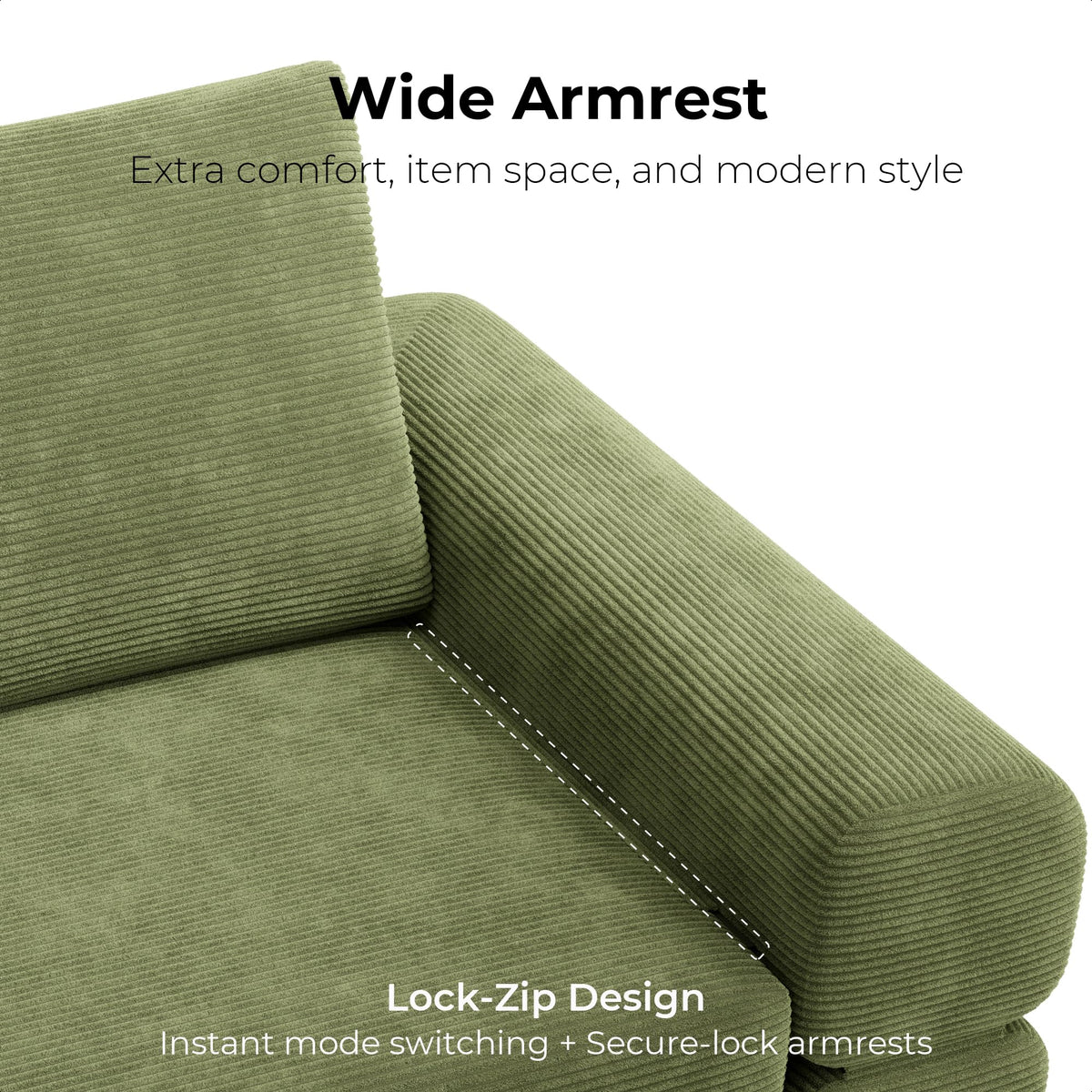 Corduroy Convertible Sleeper Sofa