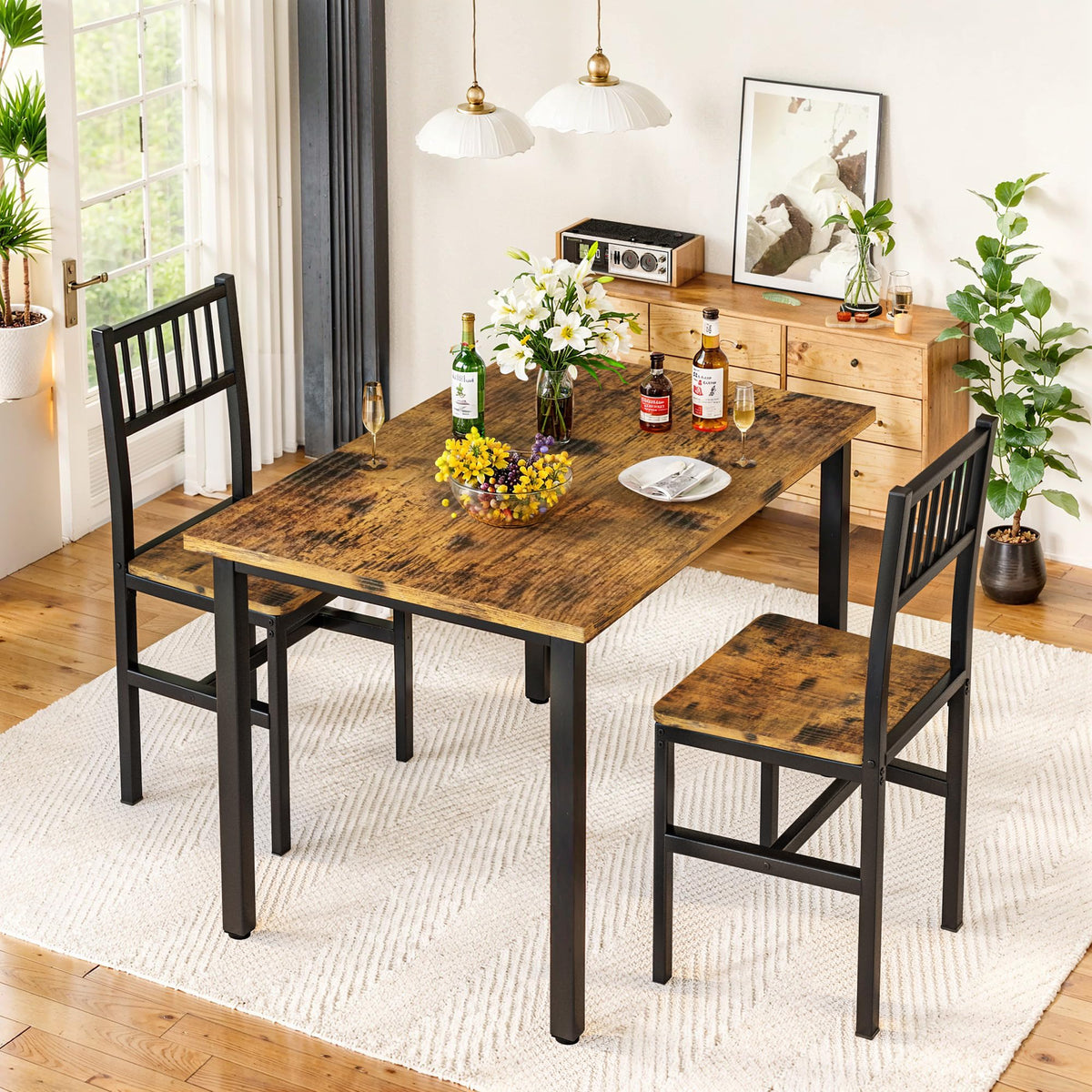 3-Piece Dining Table Set for Two