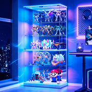 5-Tier RGB Glass Display Cabinet