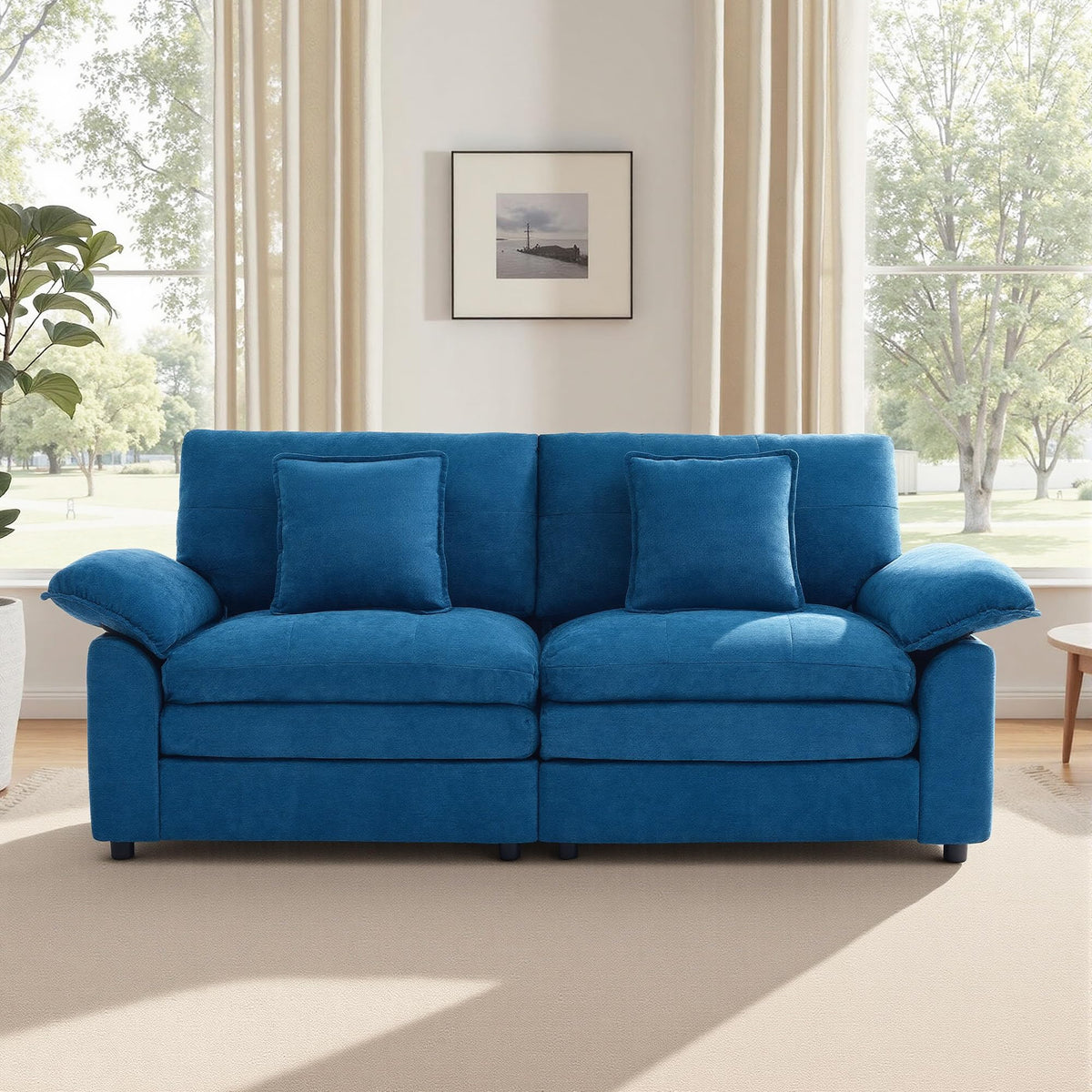 Deep Seat Chenille Loveseat