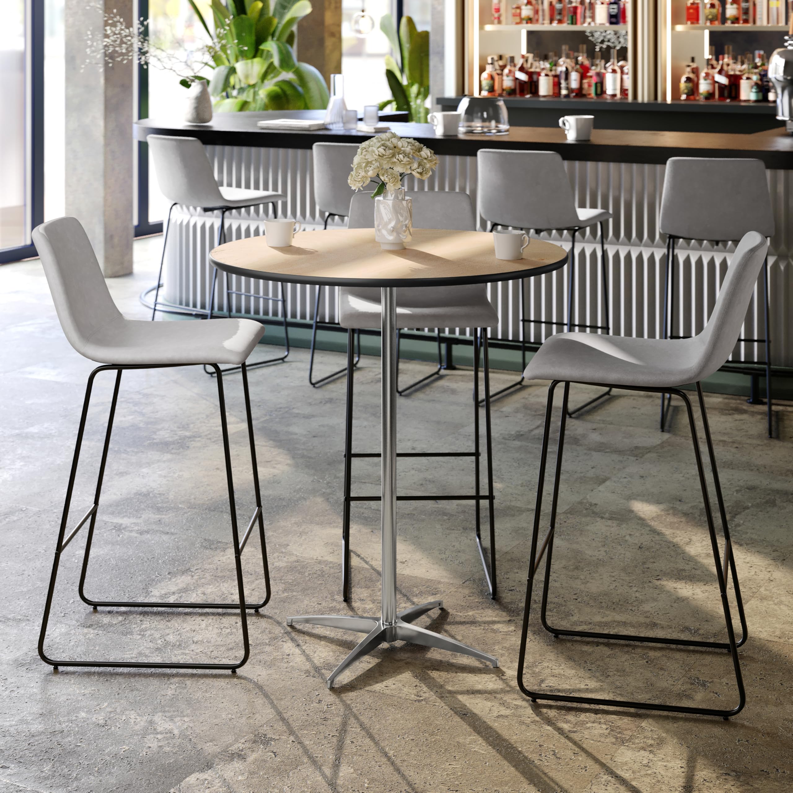 36" Round Adjustable Height Cocktail Table