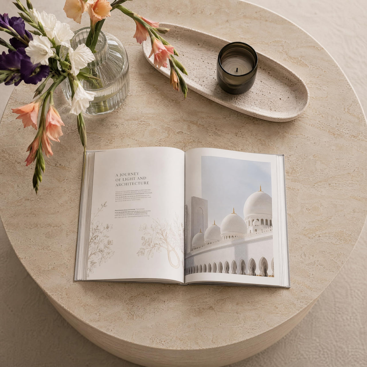 HNY 31.5" Round Magnesia Coffee Table