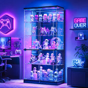 RGB Glass Display Cabinet with Lock