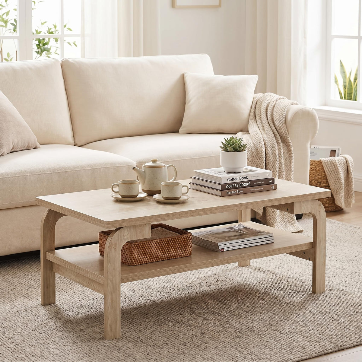 Mid-Century Coffee Table with Storage