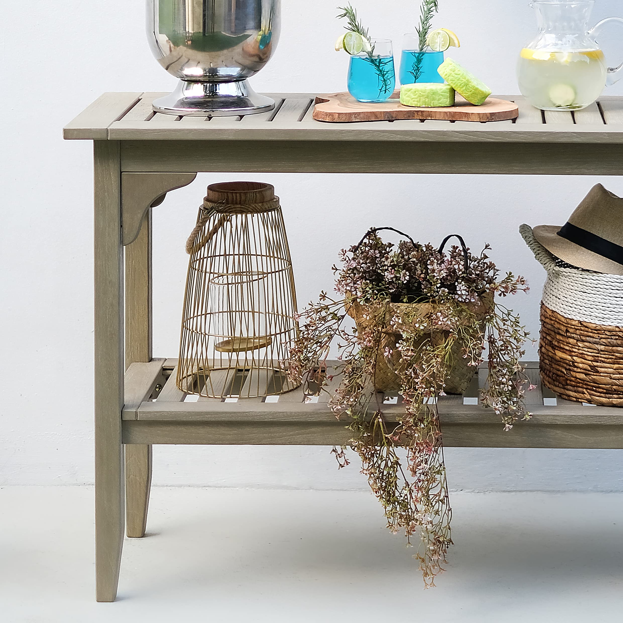 Teak Wood Outdoor Console Table