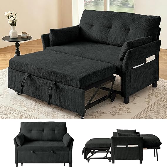 Green 3-in-1 Sleeper Loveseat