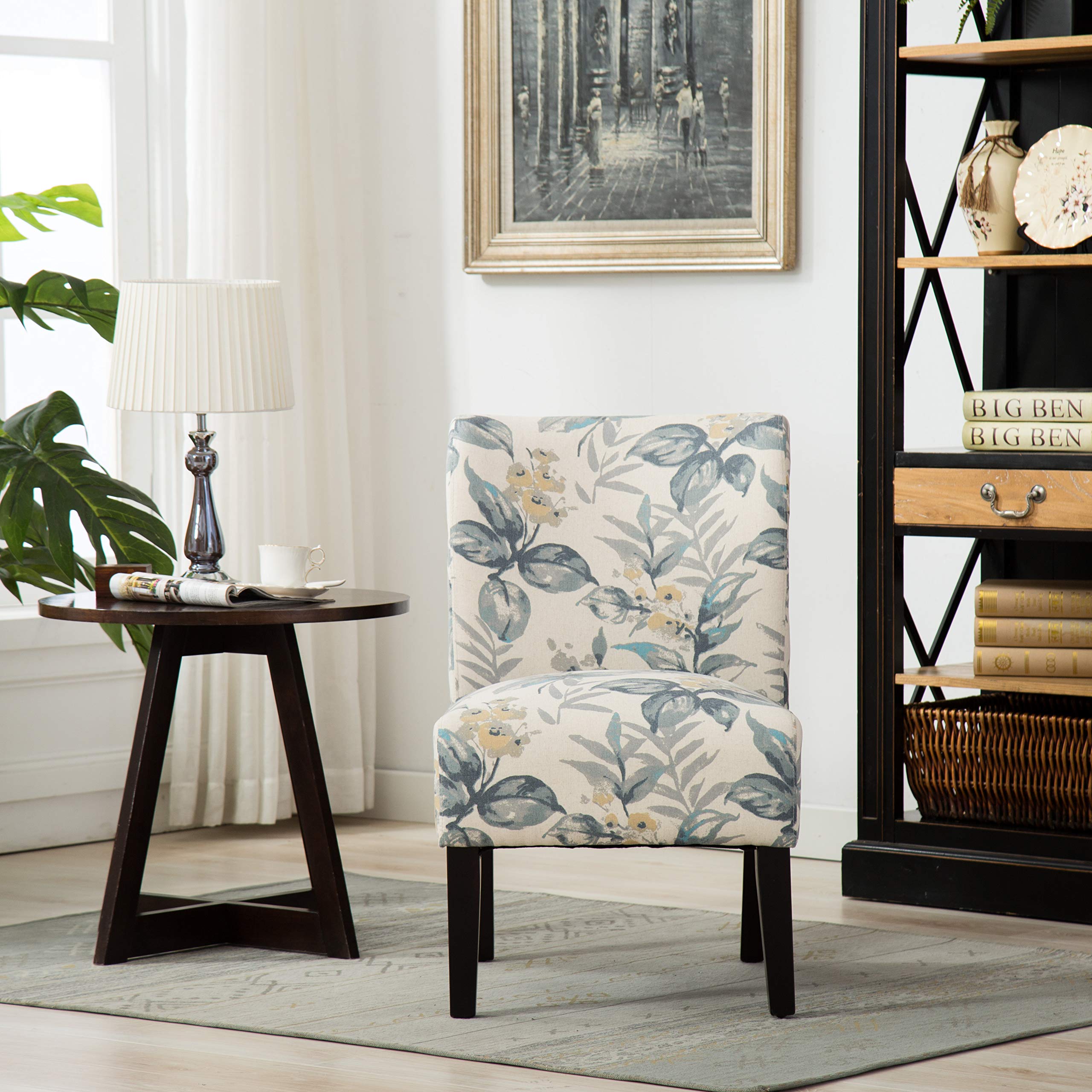 Upholstered Armless Accent Chair