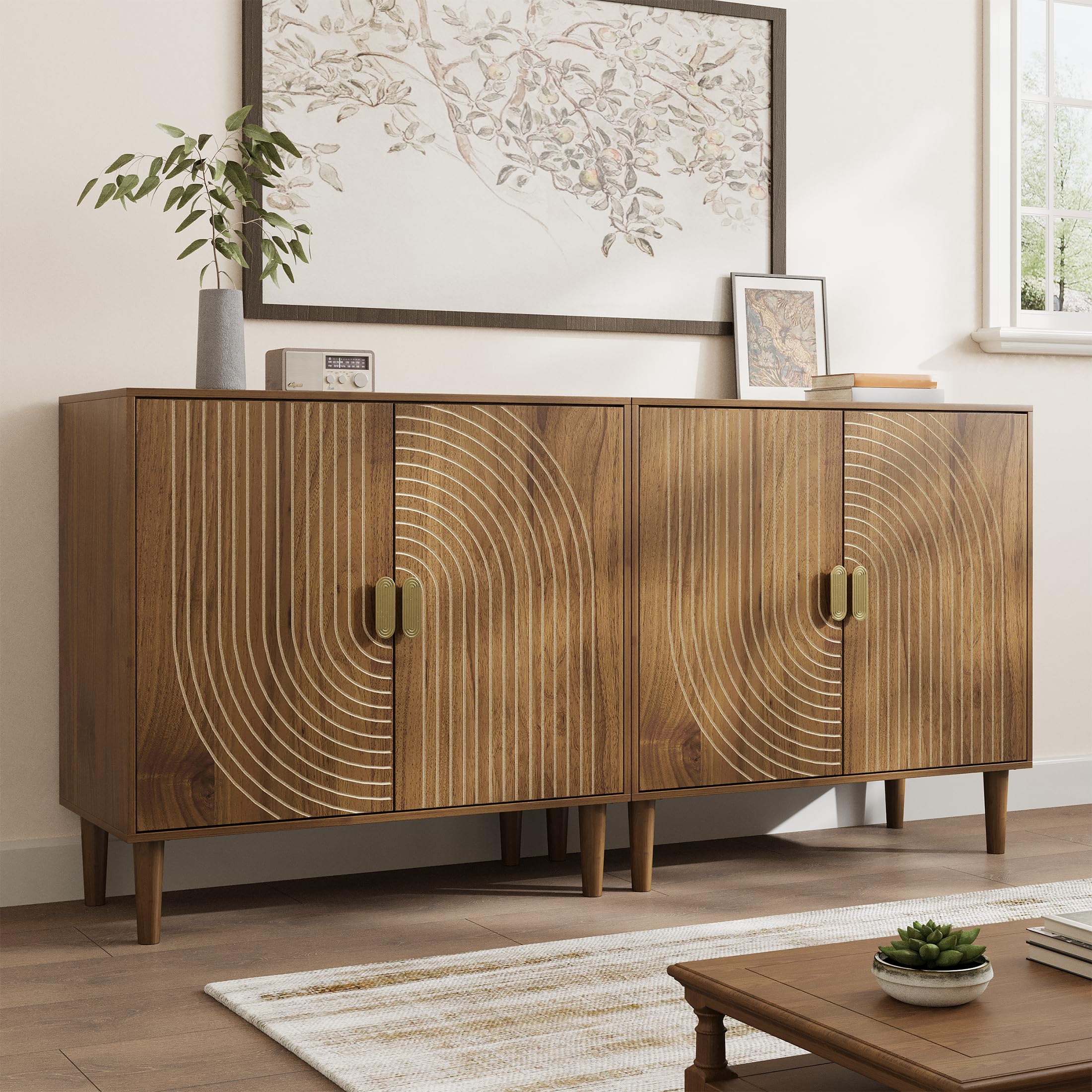 Sideboard Buffet Cabinet with Adjustable Shelf