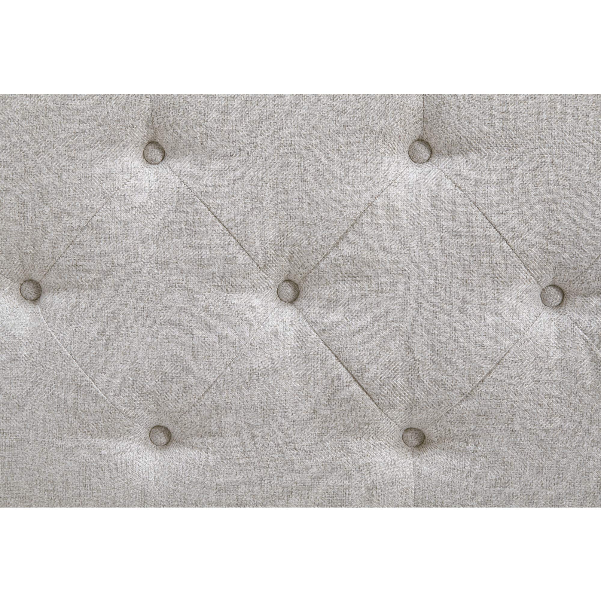 Tufted Storage Bench with Hinged Seat