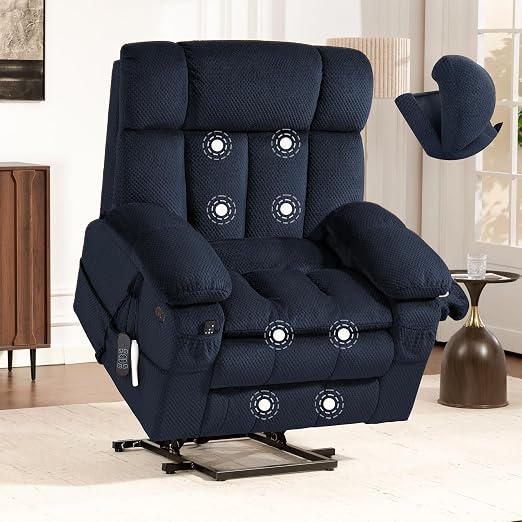 Power Lift Recliner Chair with Massage & Dual Motor