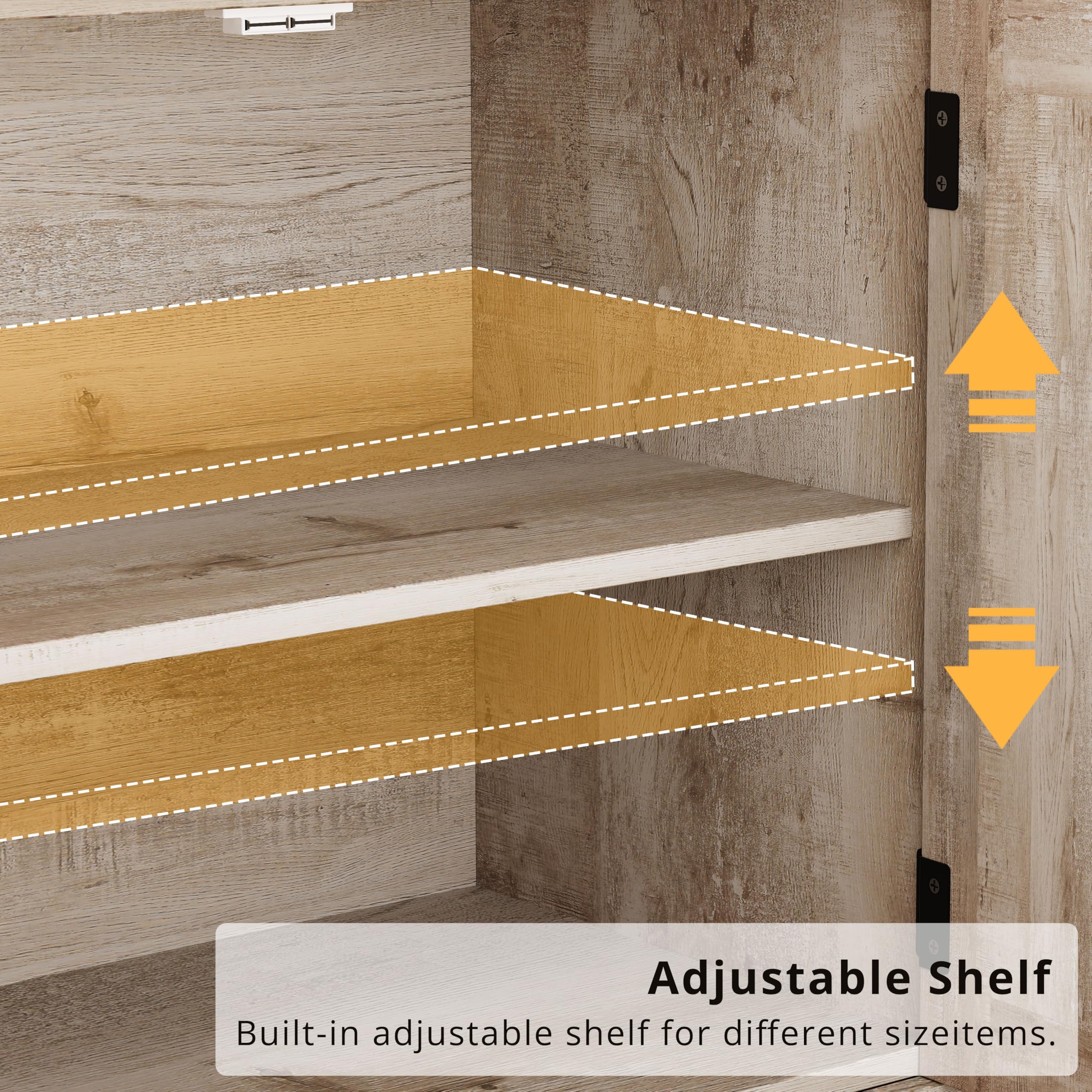 Buffet Cabinet with Storage & Drawers