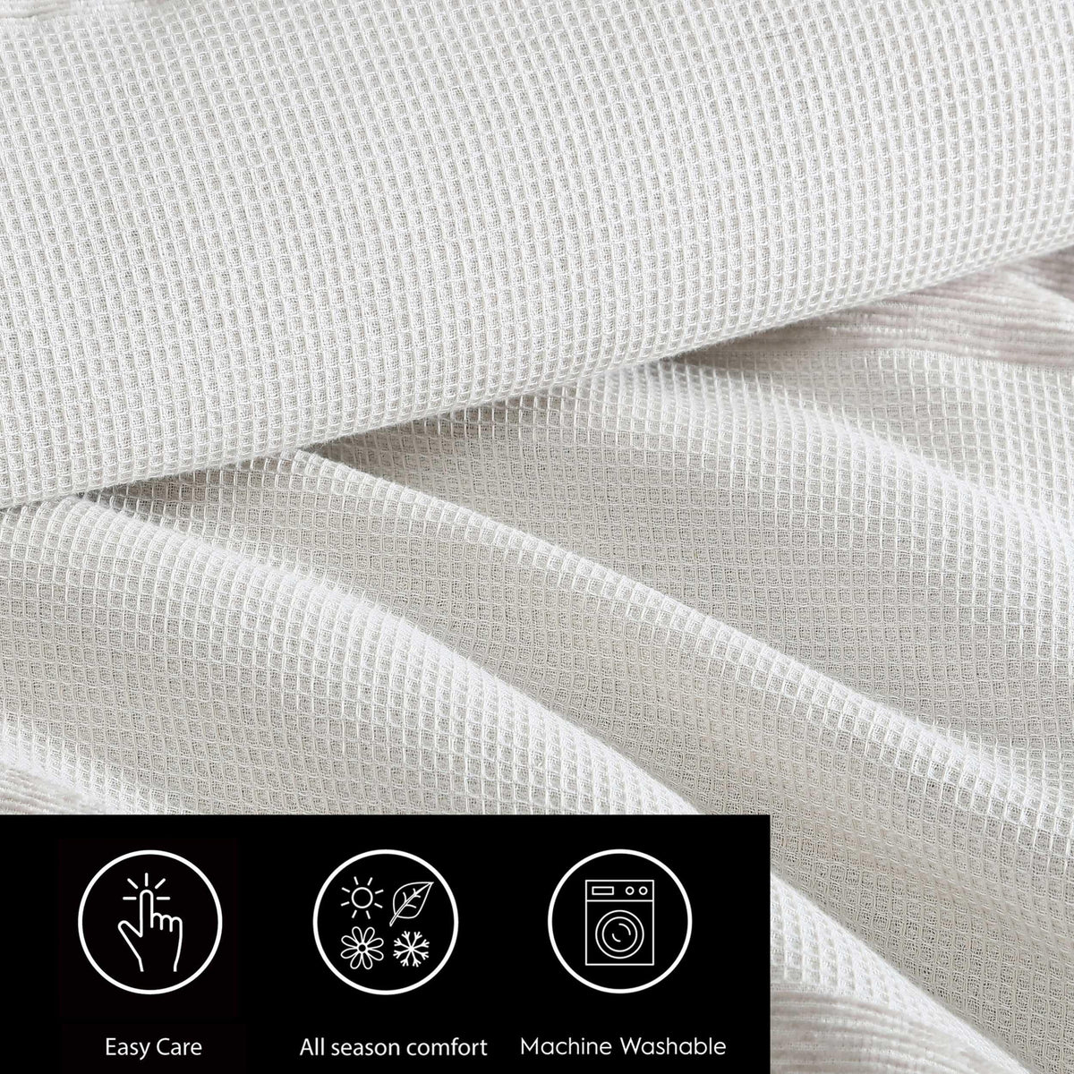 King Chenille Waffle Stripe Comforter Set
