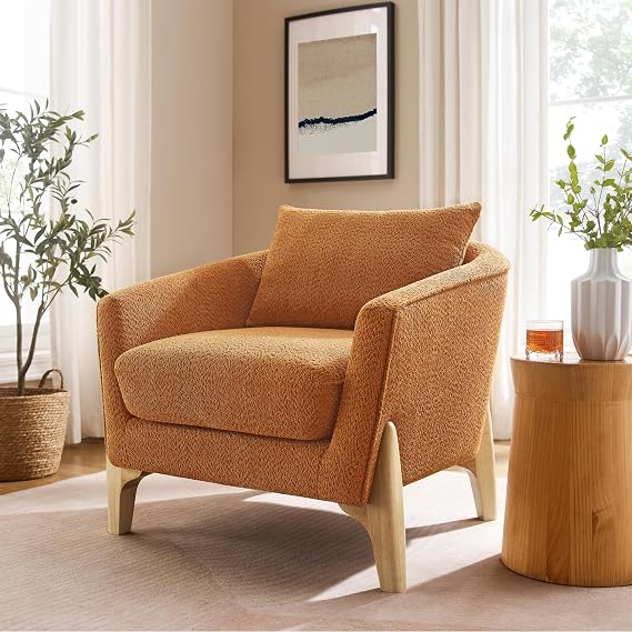 White Fleece Accent Chair