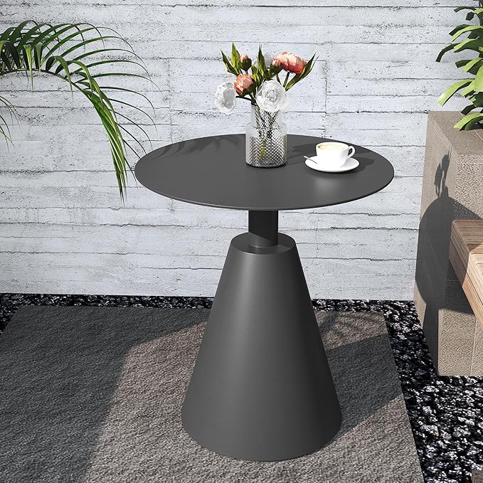 Round Aluminum Side Table