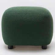 Green Boucle Ottoman