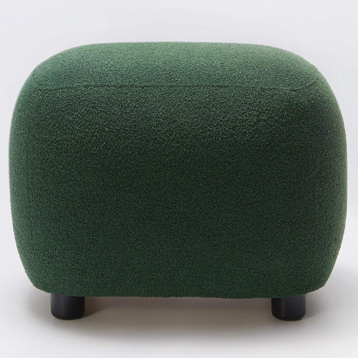 Green Boucle Ottoman