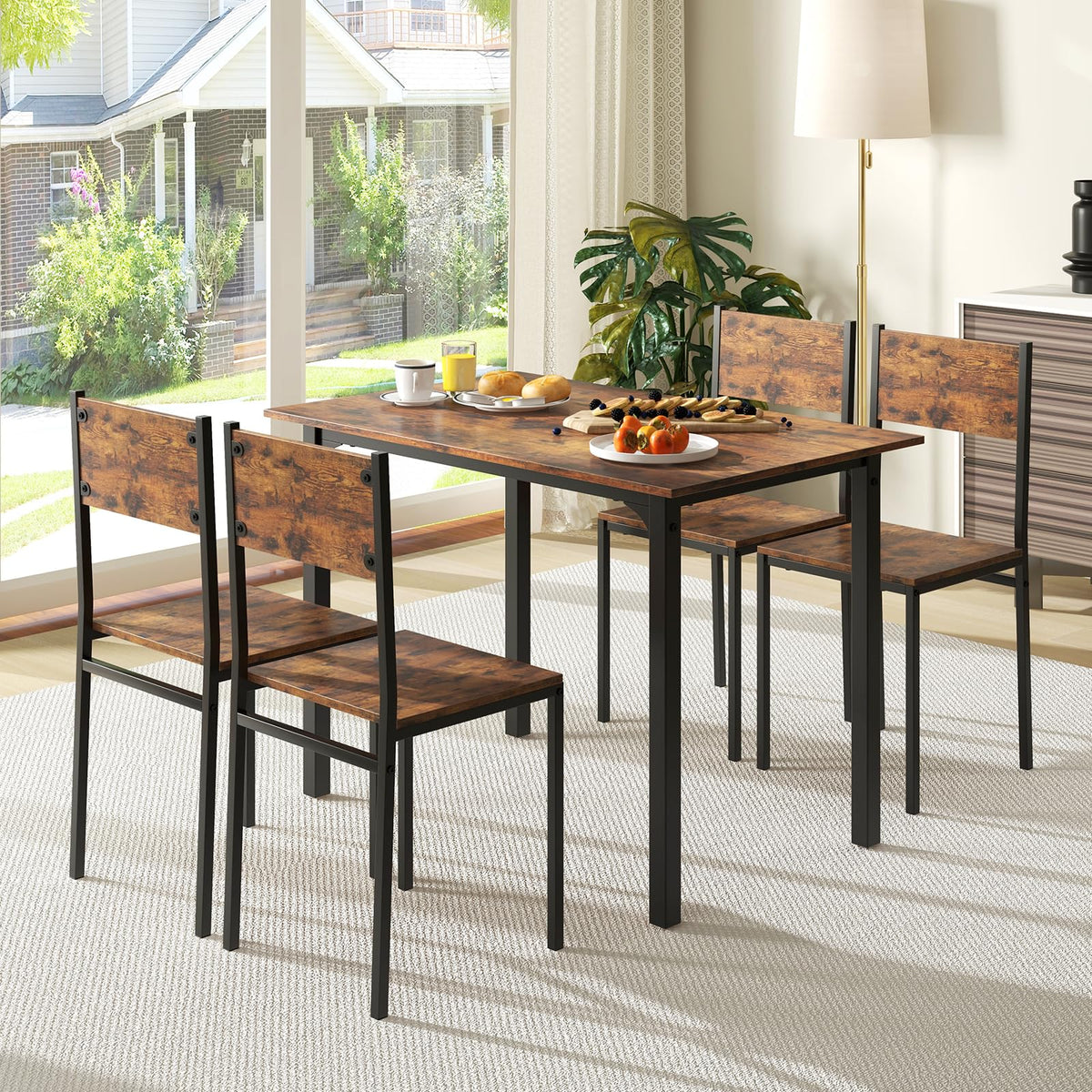Rustic 5-Piece Dining Set