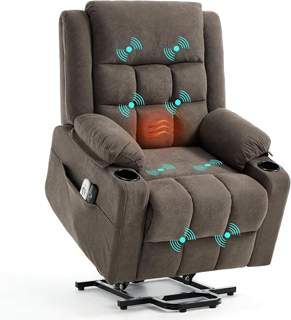 Power Lift Recliner Chair with Massage & Heat