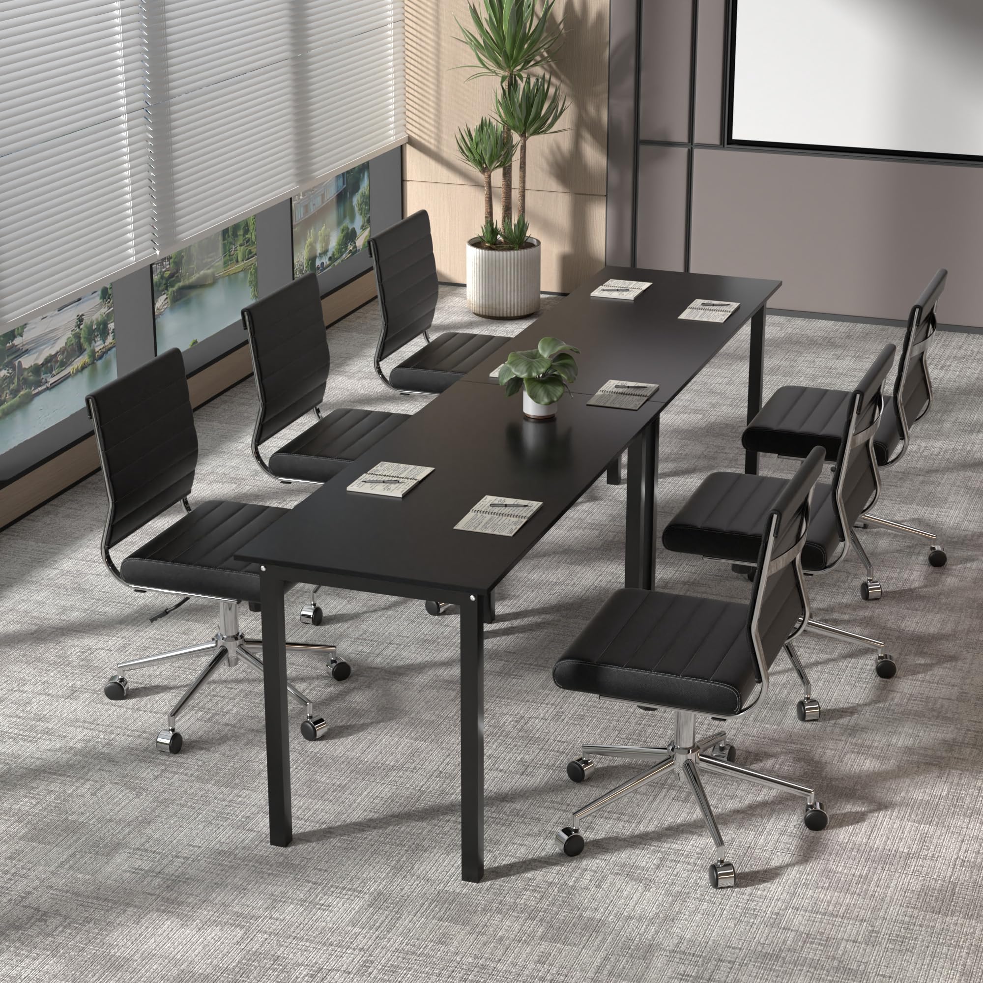Armless Mid-Back Ergonomic Swivel Office Chair