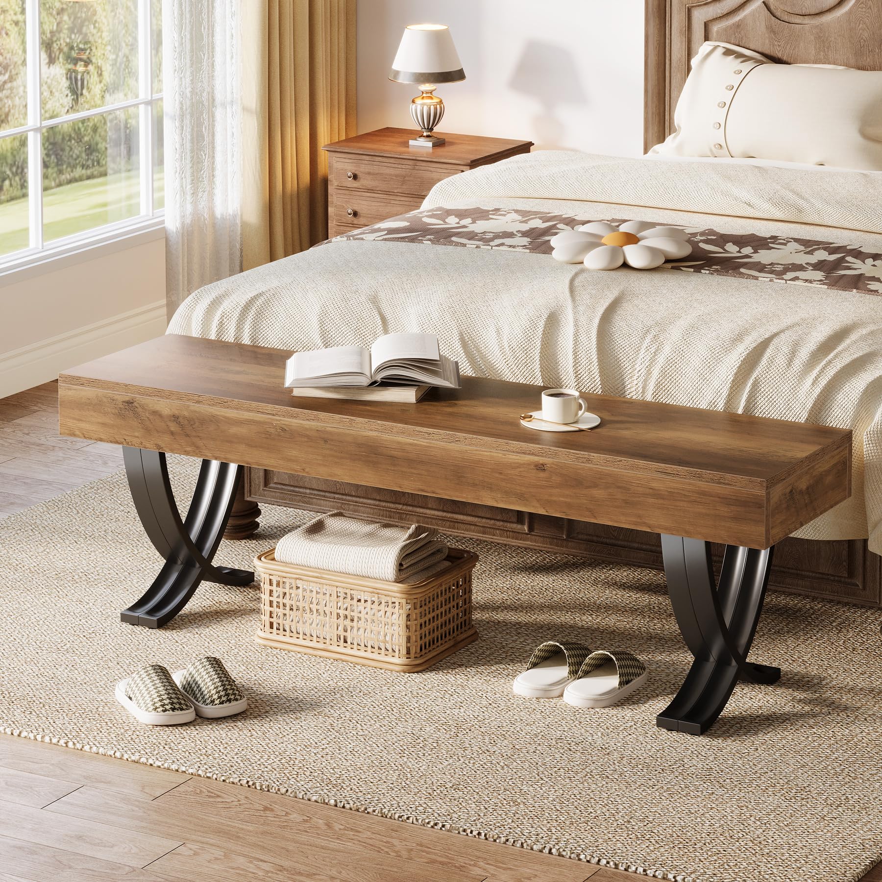 Industrial Entryway Shoe Bench