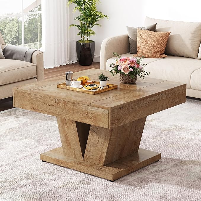 Square Coffee Table for Living Room