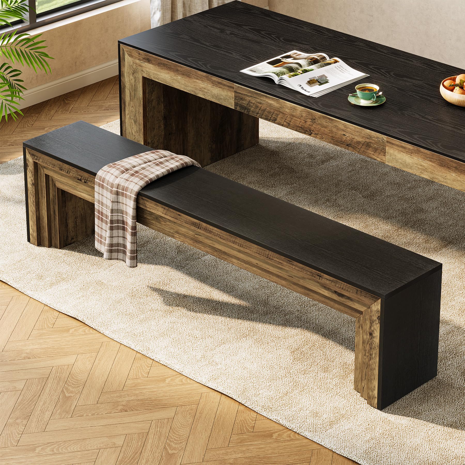 70.9" Extra Long Dining Bench