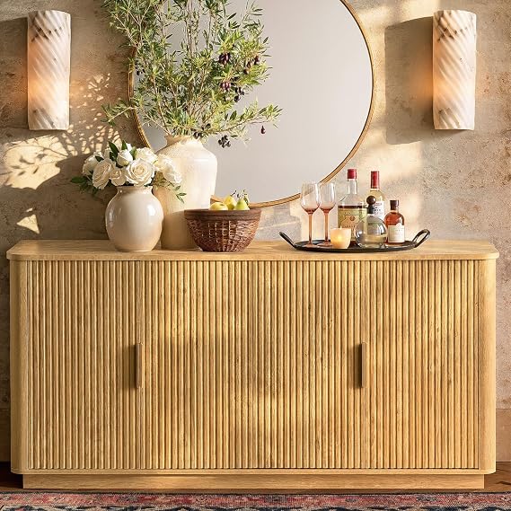 Walnut Wavy Sideboard