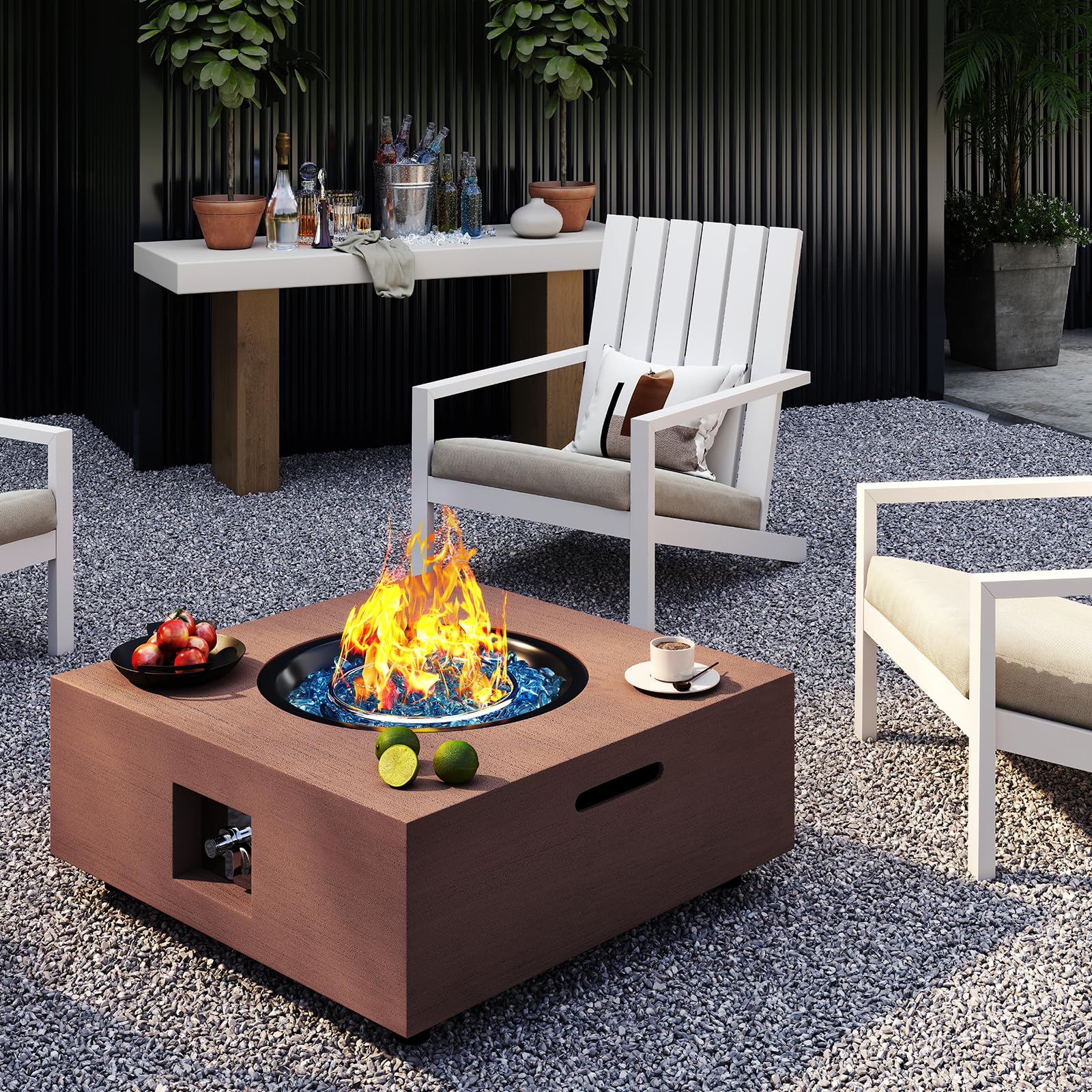 28-Inch Propane Fire Pit Table