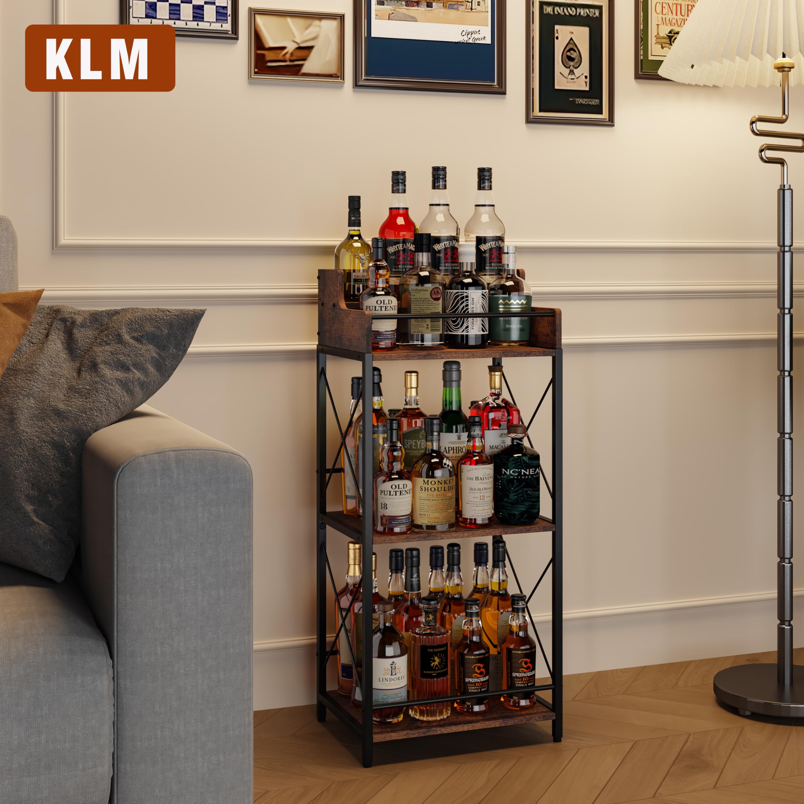 3-Tier Industrial Countertop Shelf