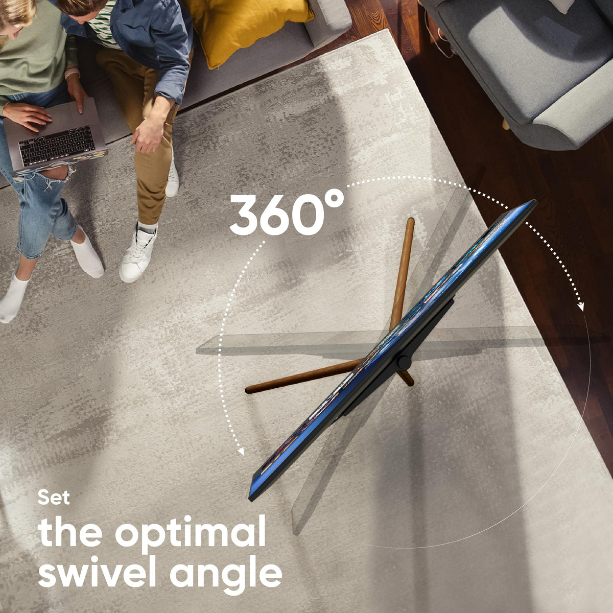 Swivel Easel TV Stand