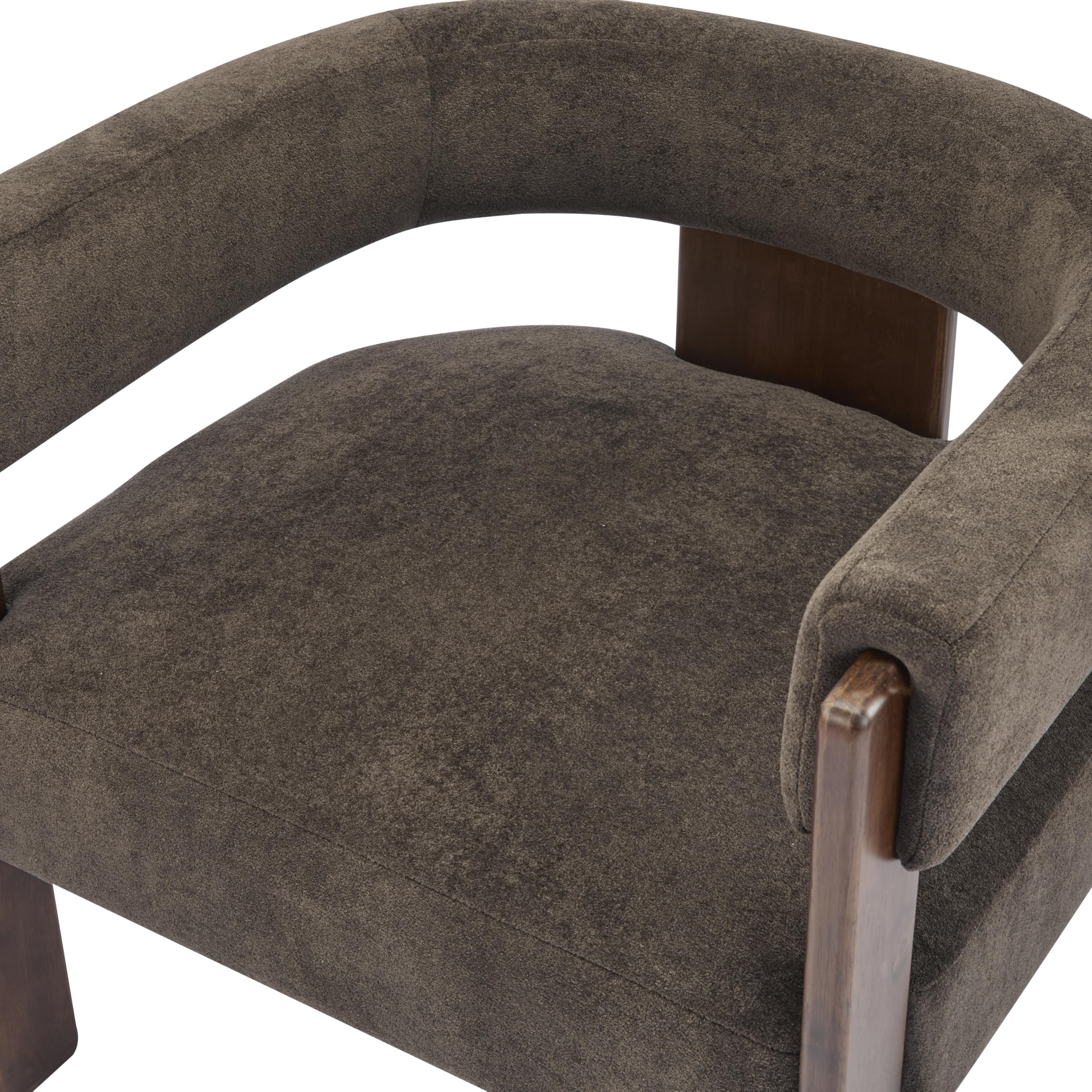 Velvet Barrel Accent Chair