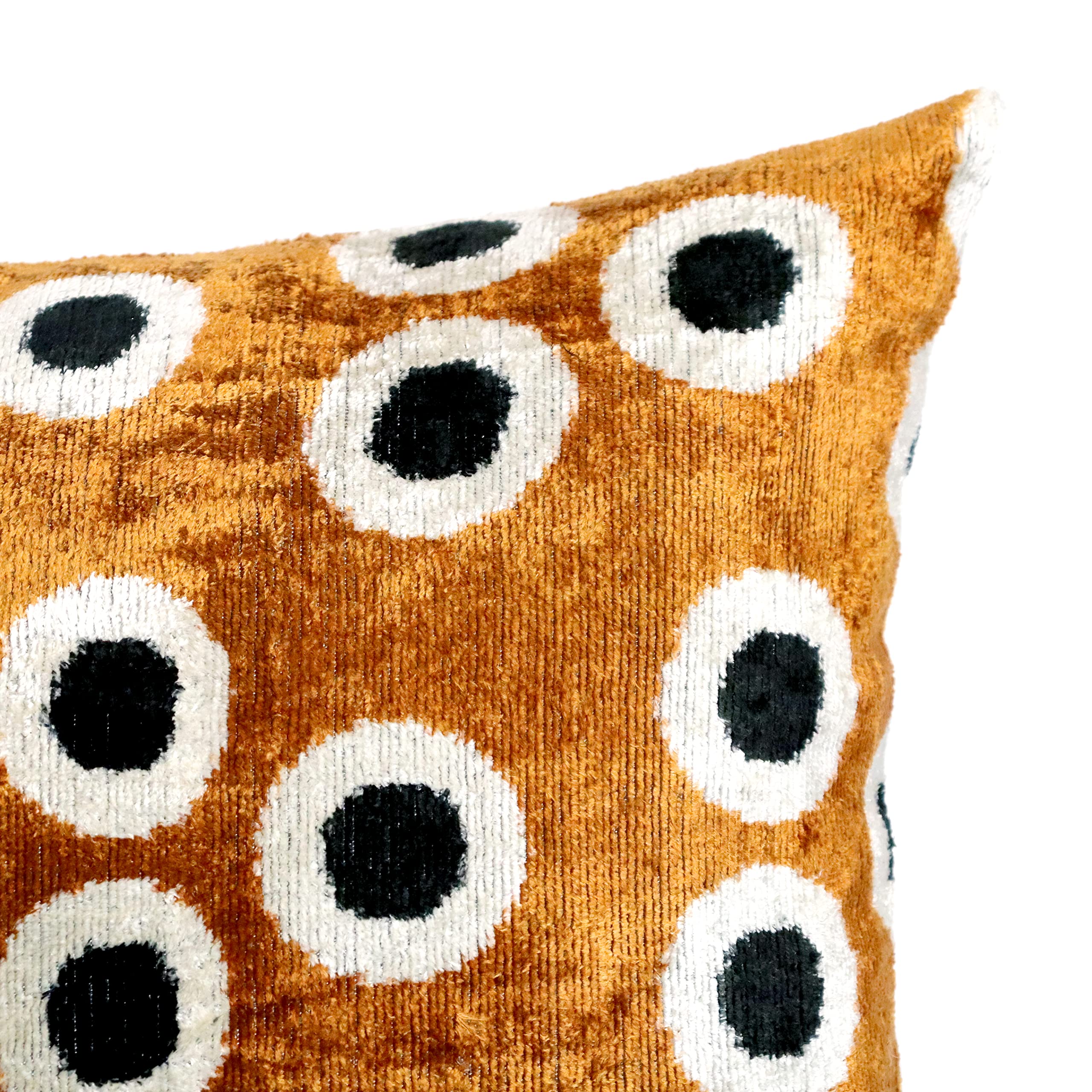 Velvet Throw Pillow with Down Feather Insert