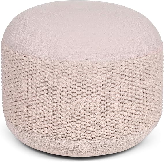 Hand-Knitted Outdoor & Indoor Pouf Ottoman