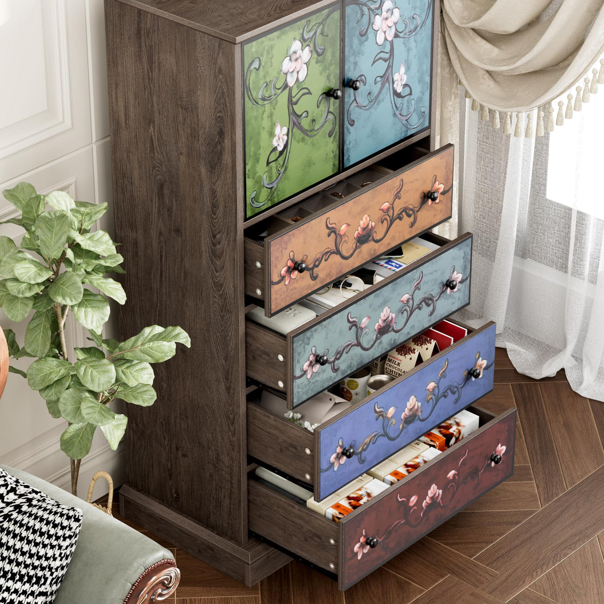 Boho 4-Drawer Dresser