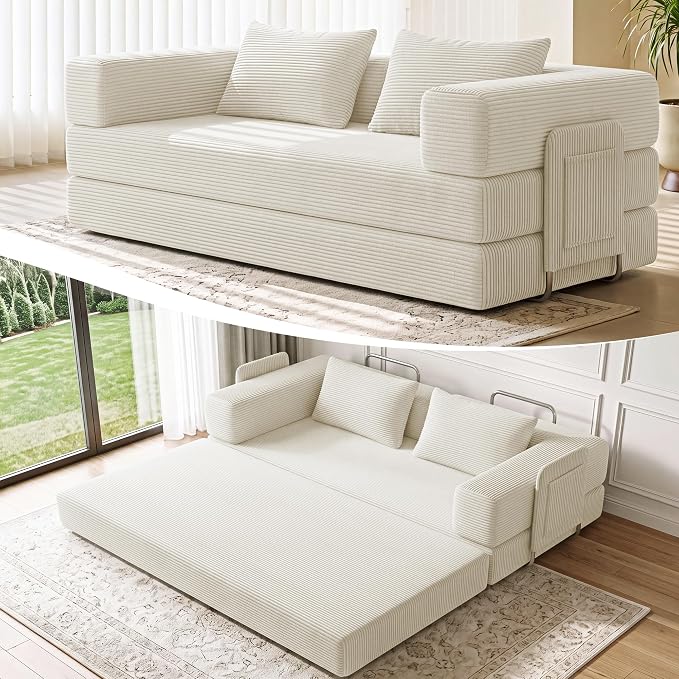 Corduroy Convertible Sofa Bed