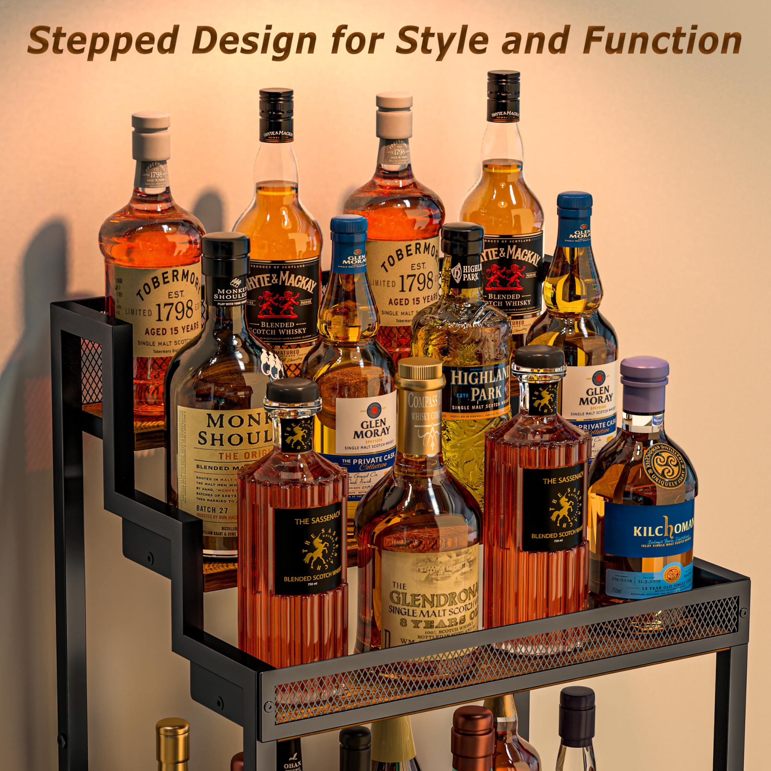 Trapezoidal Wine & Liquor Rack