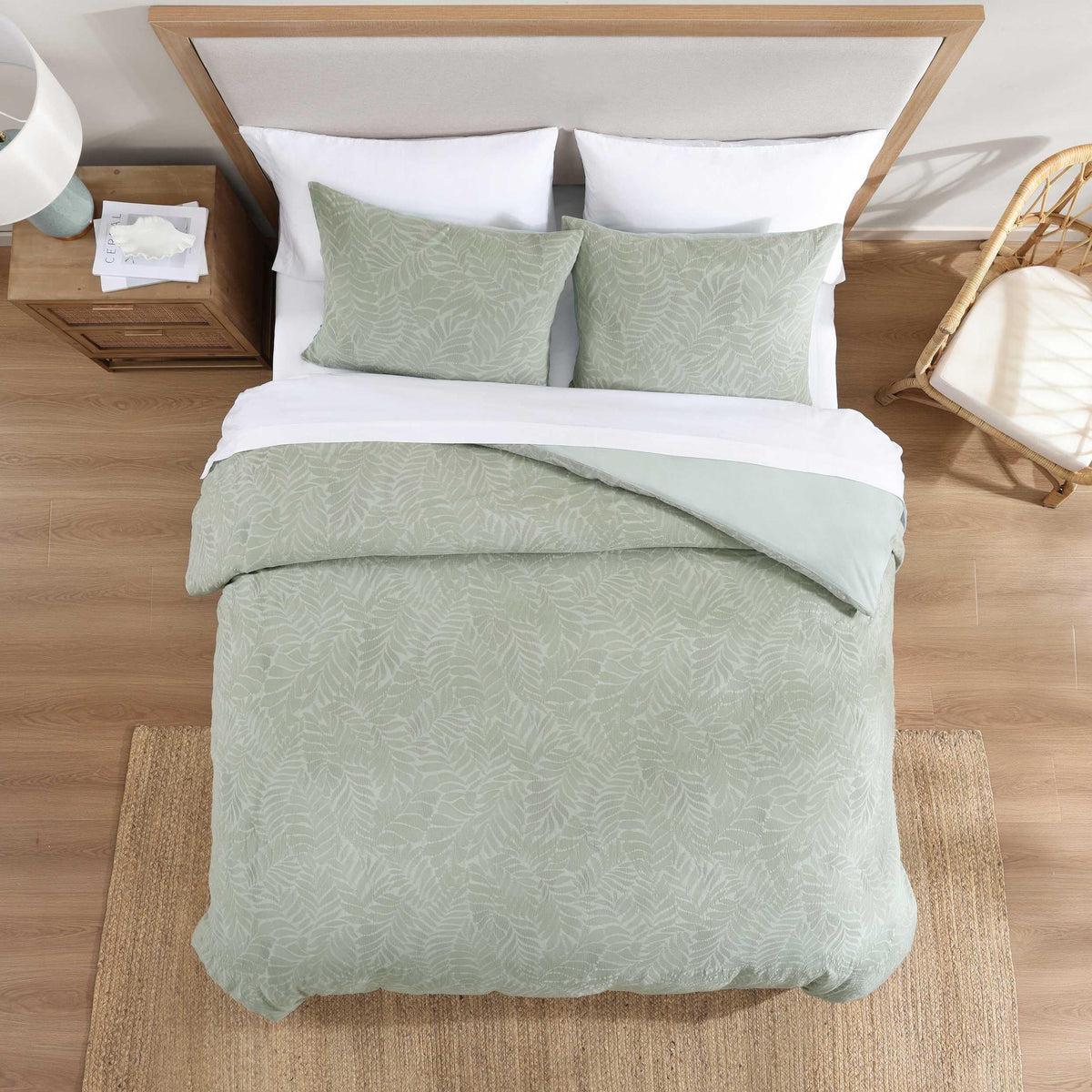 Sage Green Palm King Comforter Set