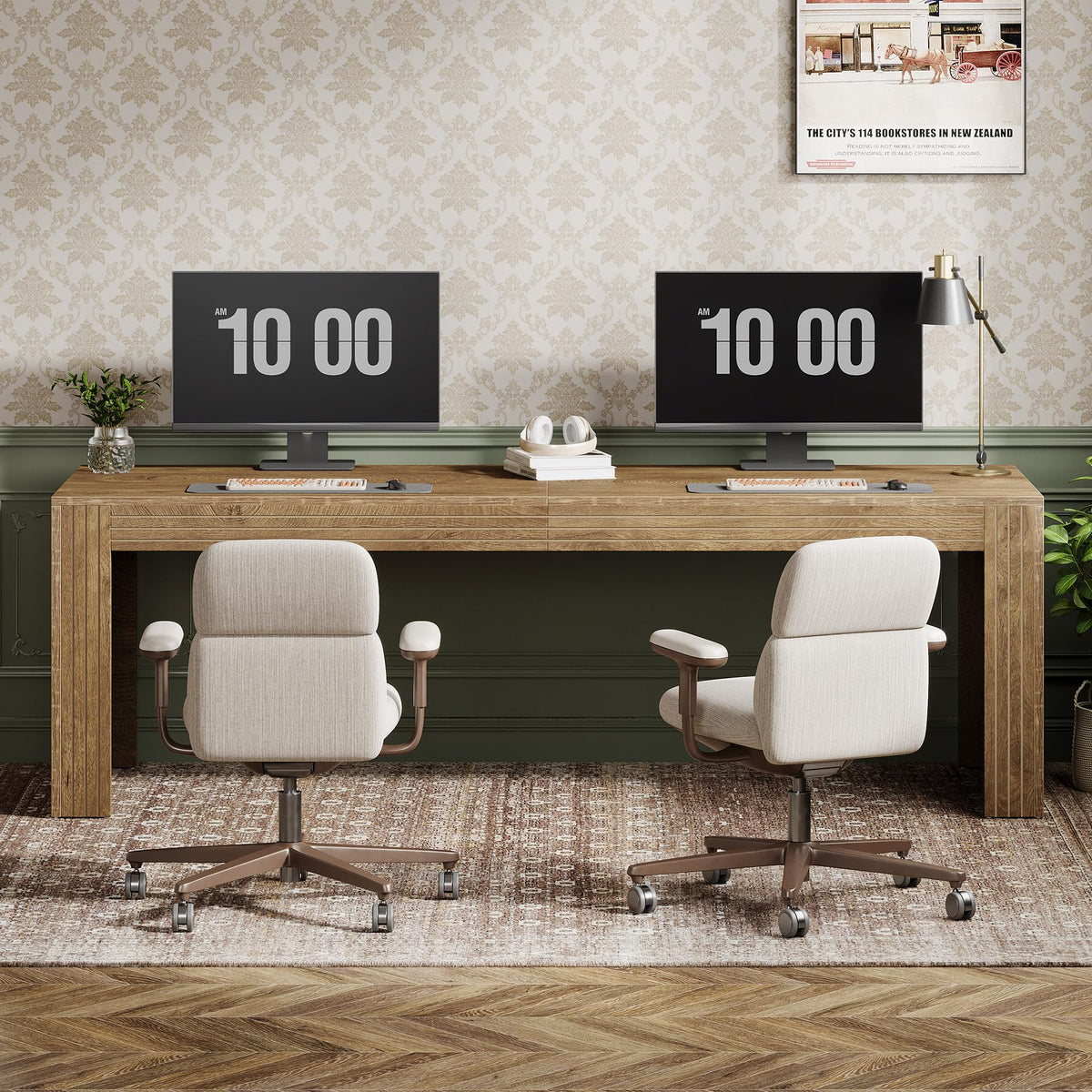 Two-Person Home Office Desk