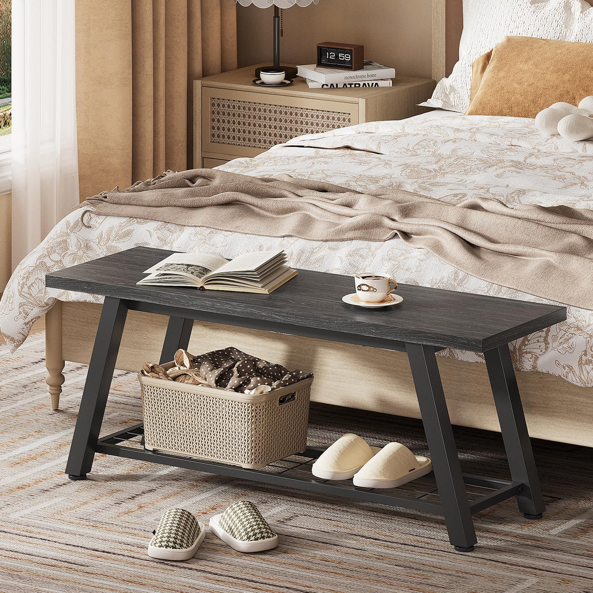 Industrial Shoe Storage Bench