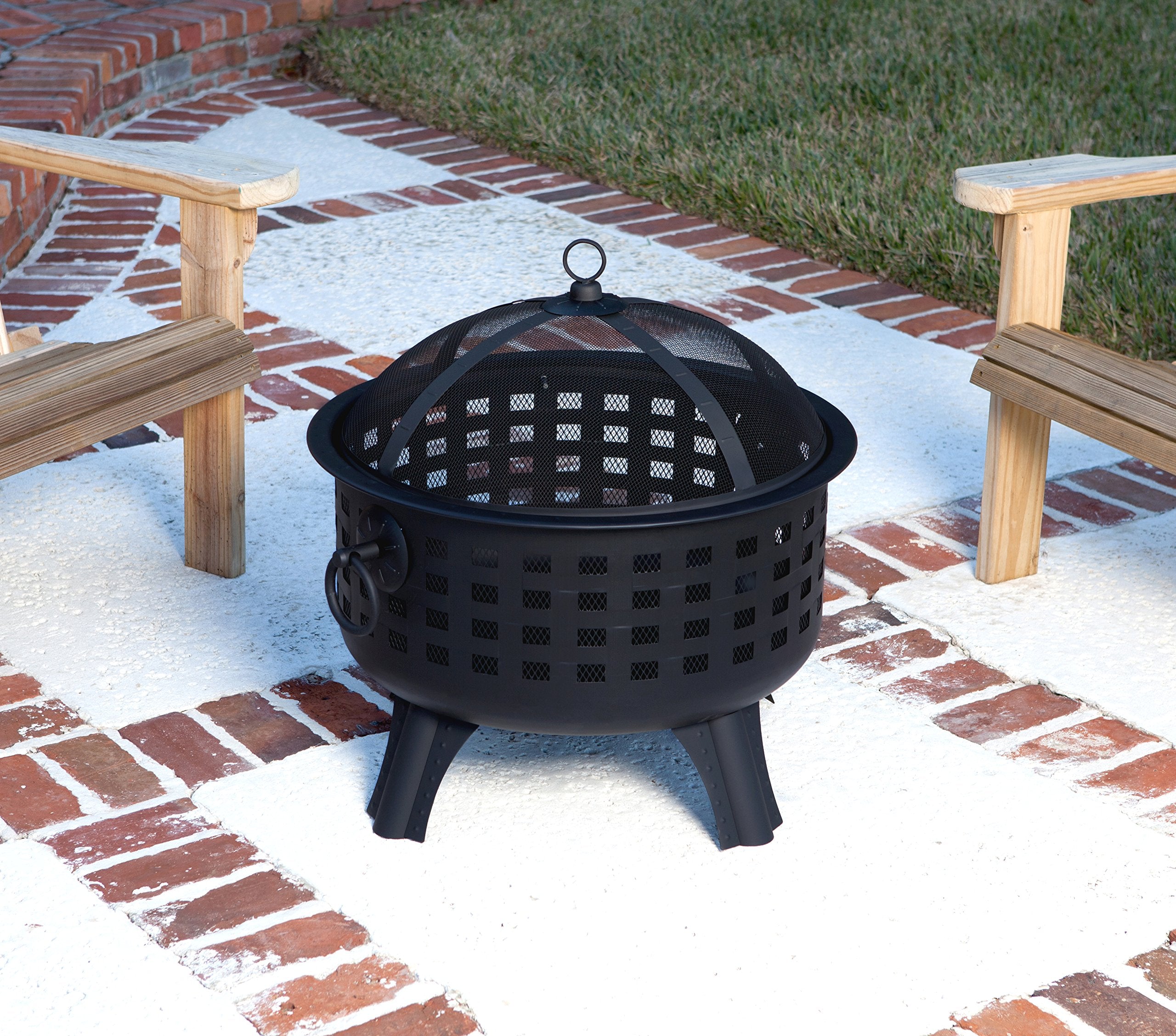 Round Steel Lattice Fire Pit