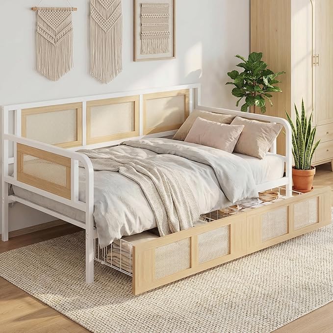 Twin Daybed Frame with Storage Drawers