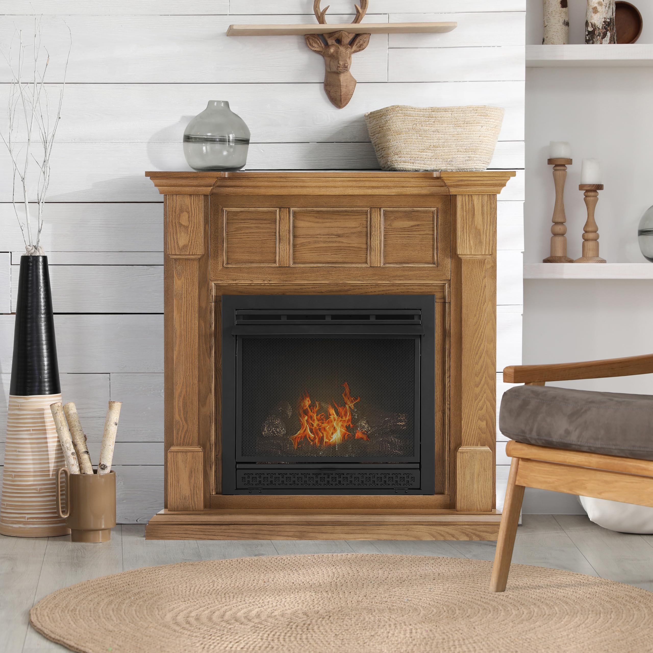 Dual Fuel Vent Free Fireplace System, 26,000 BTU